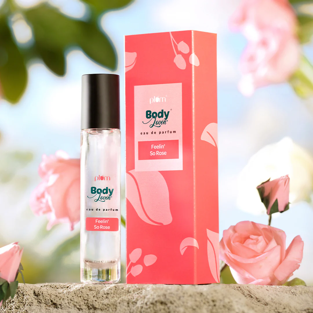 Plum BodyLovin' Everythin' Plum Eau De Perfume| Long Lasting & Premium Fruity Fragrance | Luxury Perfume For Women | Plum, Jasmine & Vanilla Notes| Travel-Friendly | High On Fun (15 ml) - Feeln SoRose Eaude