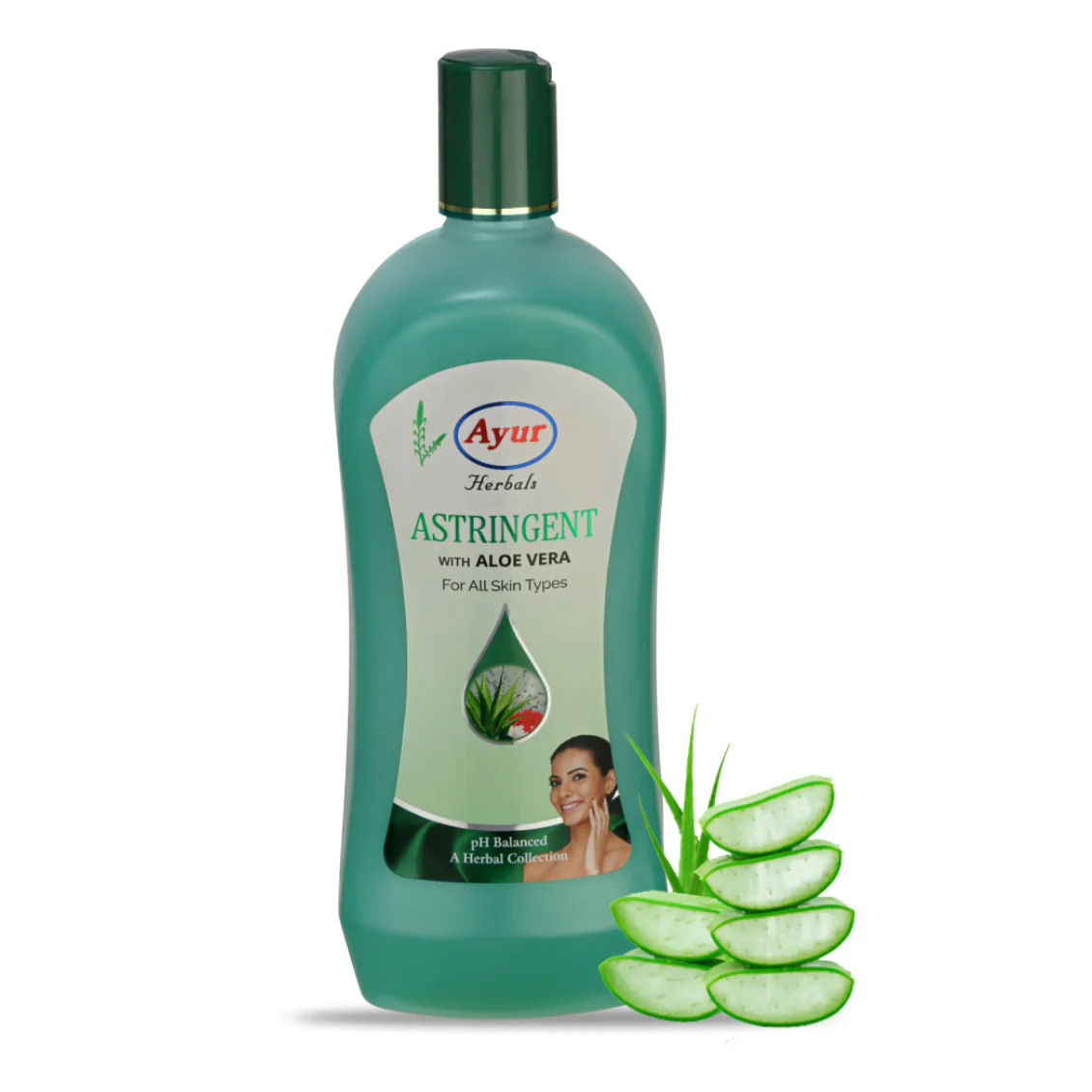 Ayur Herbals Astringent : Ayur Herbal Moisturizer Astringent Skin Toner Cleansing Body Care Lotion with Aloe Vera - 1L