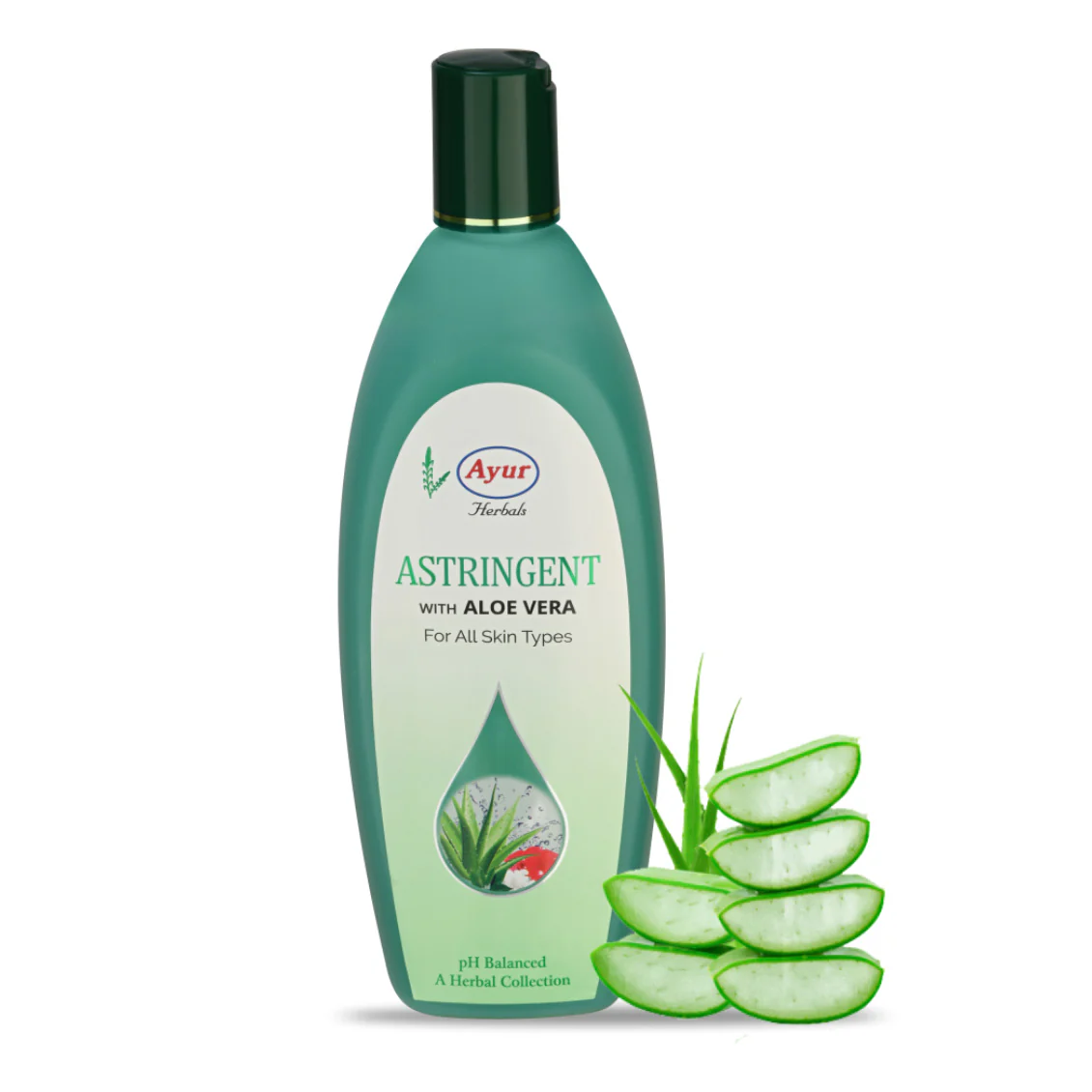 Ayur Herbals Astringent : Ayur Herbal Moisturizer Astringent Skin Toner Cleansing Body Care Lotion with Aloe Vera - 500ml