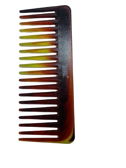 Scarlet Line Professional Plastic Hair Shell Zee Comb for Shampoo Detangling Premium Dressing Comb for Wavy/Curly Hair for Men and Women SLC015