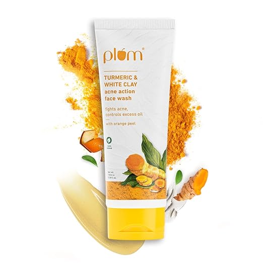 Plum Turmeric & White Clay Acne Action Face Wash