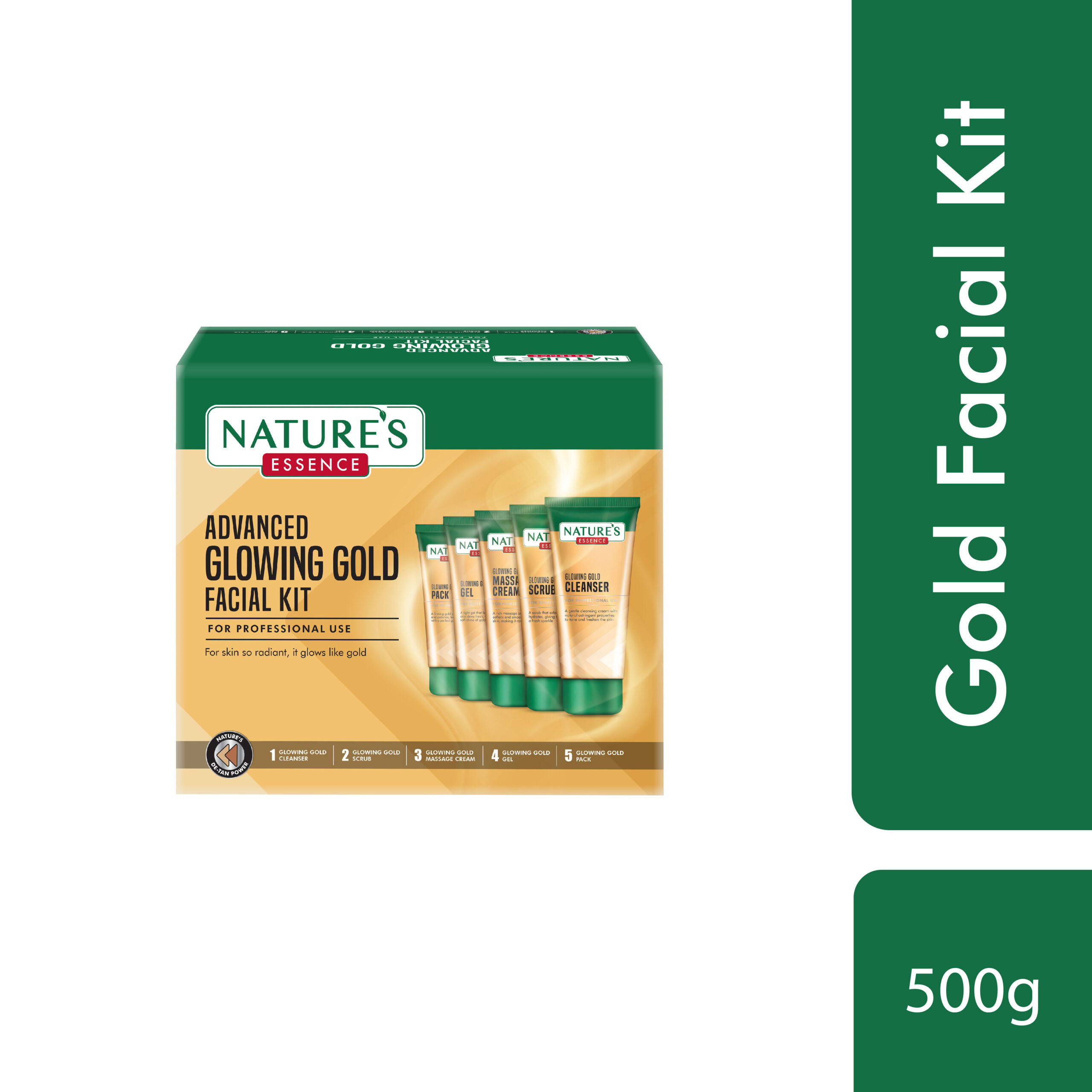Natures Essence Advanced Glowing Gold Facial Kit (500g)