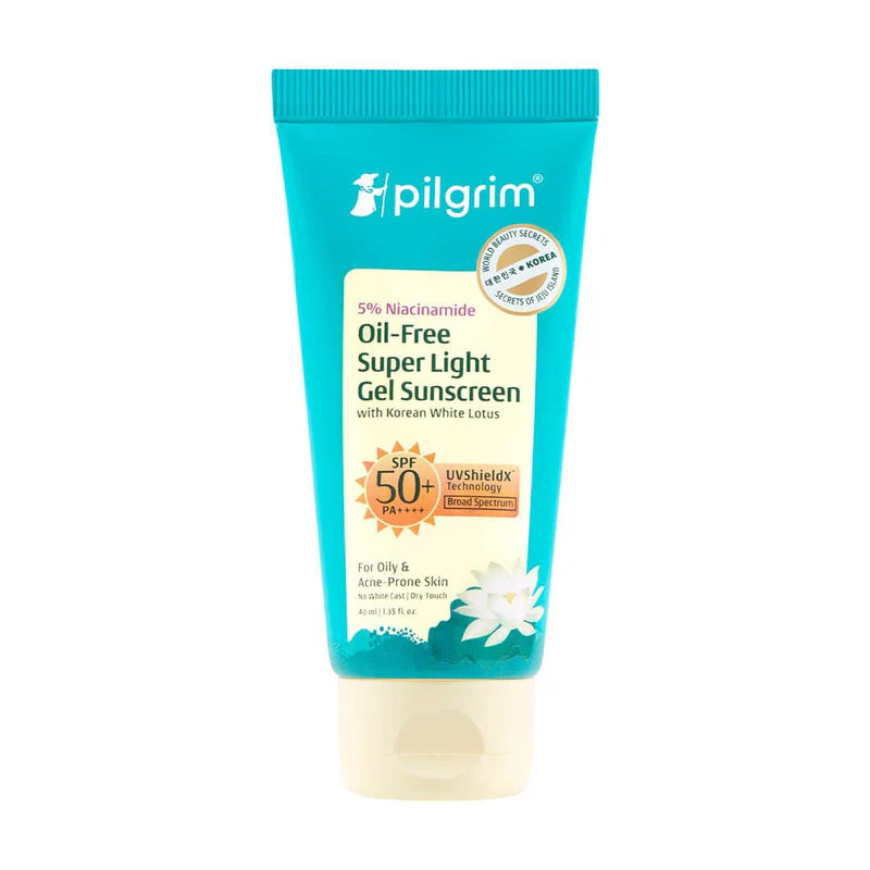 Pilgrim 5% Niacinamide Oil-Free Super Light Gel Sunscreen SPF 50+ PA++++
