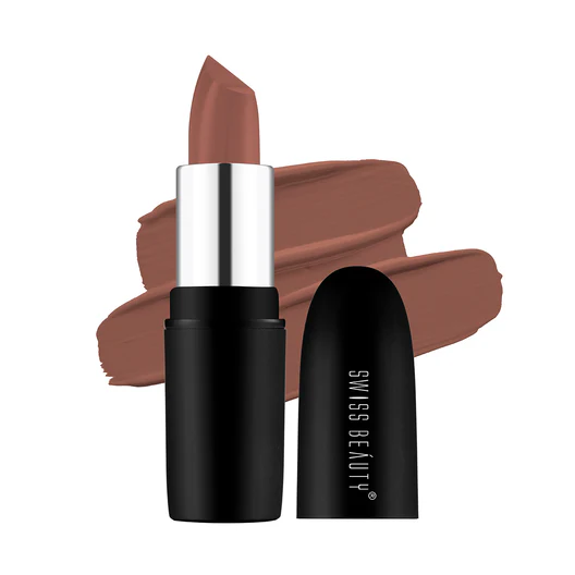 Swiss Beauty Pure Matte Lipstick - 214 Caramel
