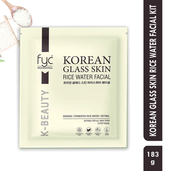 FYC Professional Korean Glass Skin Rice Water Facial Kit