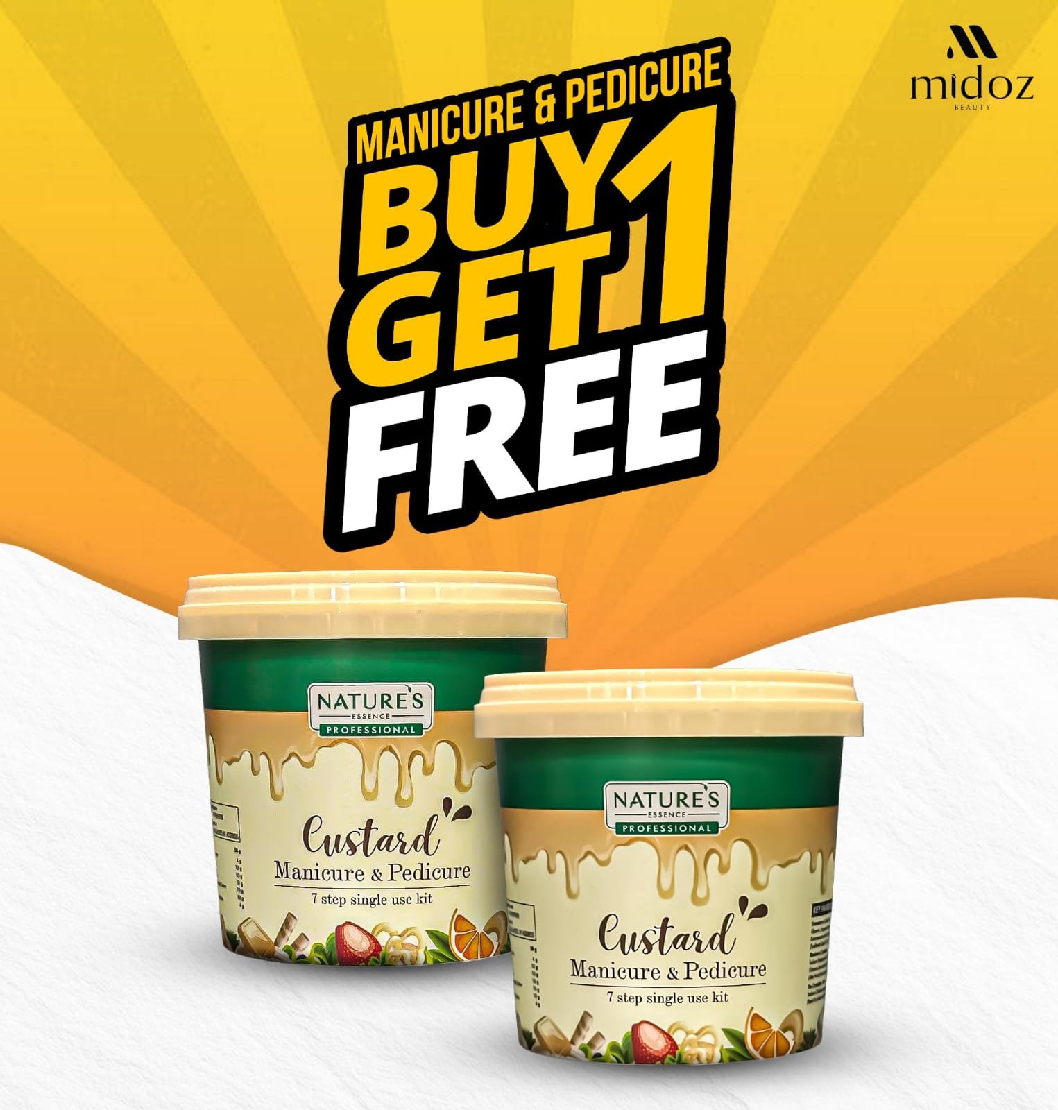Nature's Custard Manicure & Pedicure Kit- BUY 1 GET 1 FREE