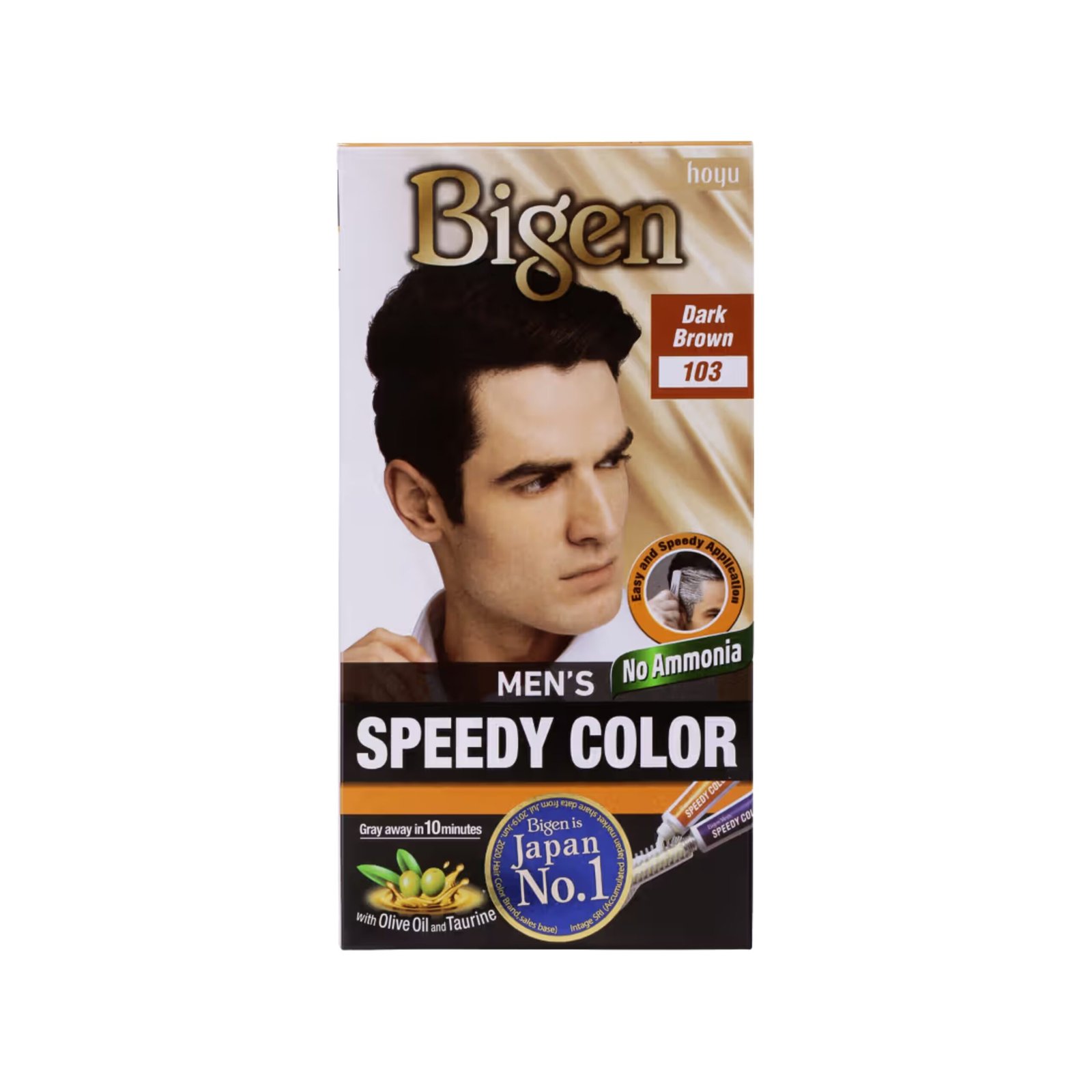 Bigen Men's Speedy Hair Color - Dark Brown 103