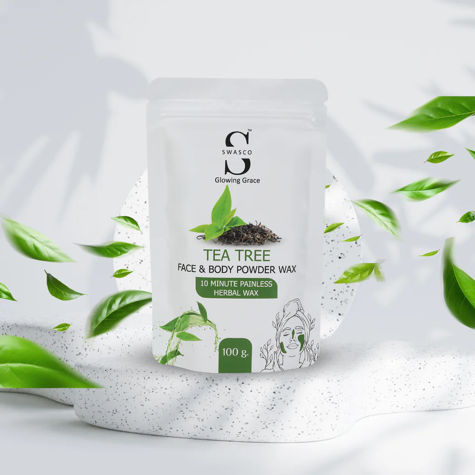 SWASCO FACE AND BODY WAX POWDER - Tea Tree