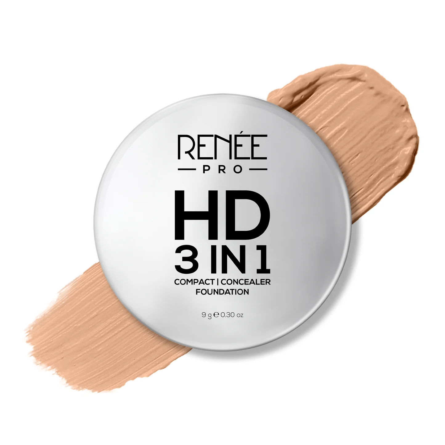 RENEE Pro HD 3-IN-1 Compact, Works as Concealer, Foundation & Powder - Terre