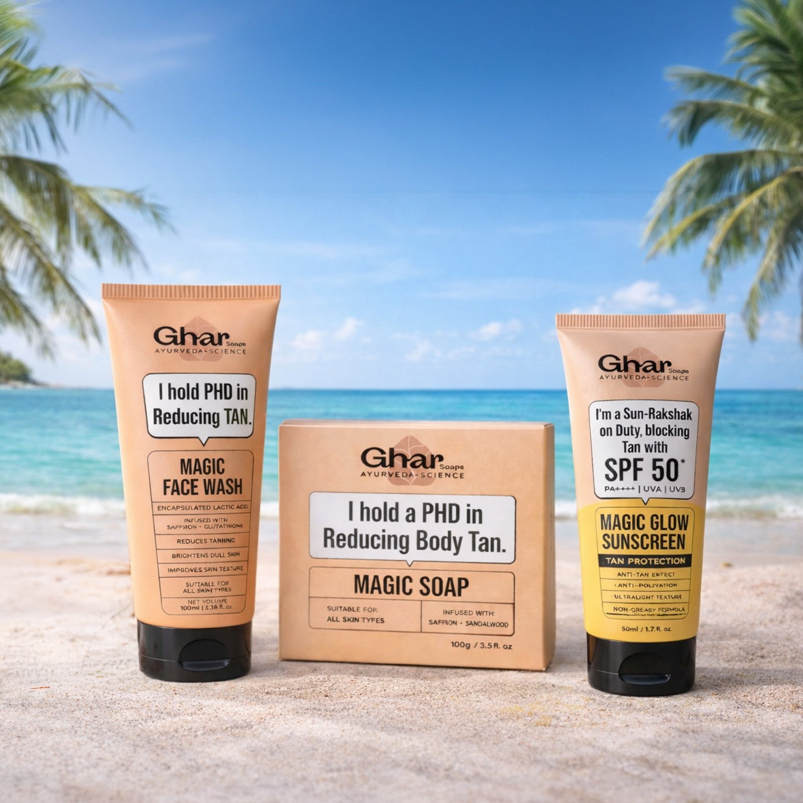 Ghar Magic skincare combo pack